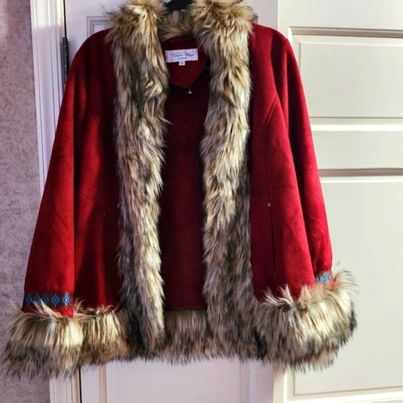 Tasha Polizzi  Jacket In Red color  Size XL.New no tag - Picture 3 of 5
